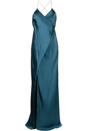 Michelle Mason Bias-cut cowl neck gown