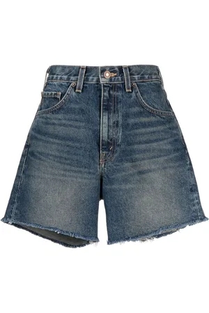 NILI LOTAN High-waist denim shorts