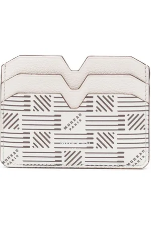 MOREAU Logo-print leather card holder