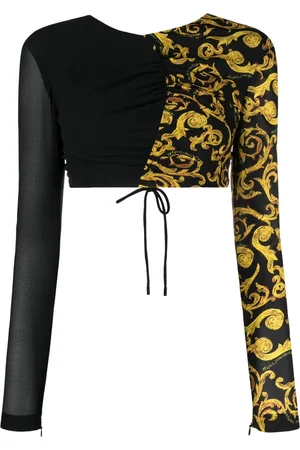 VERSACE Barocco-print open-back top