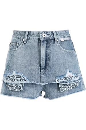 Musium Div. Distressed denim shorts