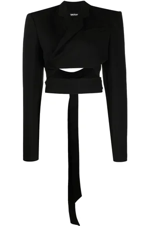 ANDREADAMO Overlapping-strap cropped jacket