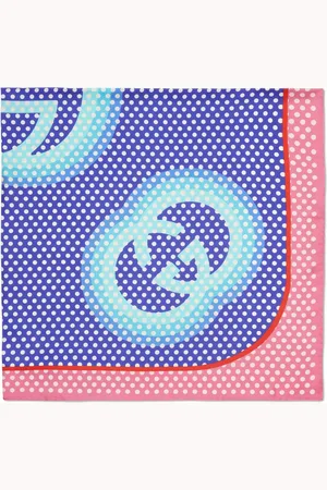 Gucci Interlocking G polka-dot print silk scarf