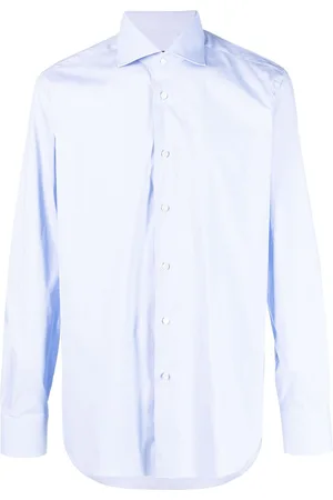 BARBA Button-up stretch-cotton shirt