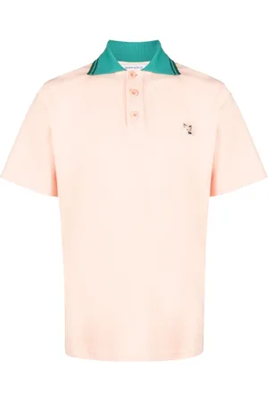 Maison Kitsuné Logo-appliqué piqué polo shirt