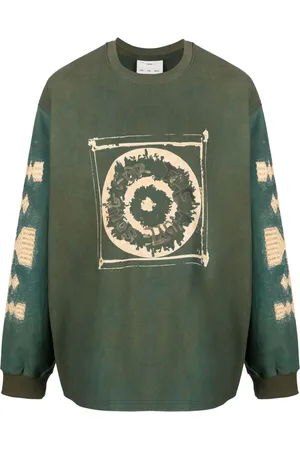 SONG FOR THE MUTE Logo-print long-sleeved sweatshirt