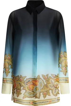 Etro Floral-print silk shirt