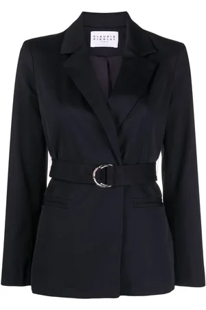 Claudie Pierlot Belted-waist blazer