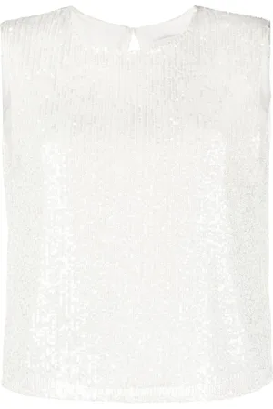 Claudie Pierlot Open-back sequin-embellished tank top