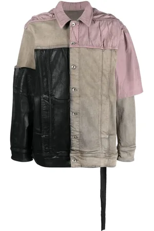 Rick Owens Jumbo Worker patchwork jacket