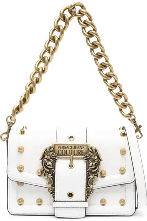 VERSACE Logo-buckle shoulder bag
