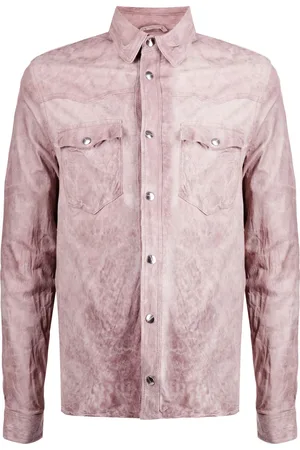 GIORGIO BRATO Distressed-effect leather jacket