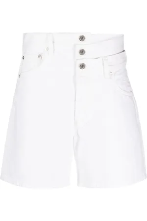 AGOLDE Cut-out denim shorts