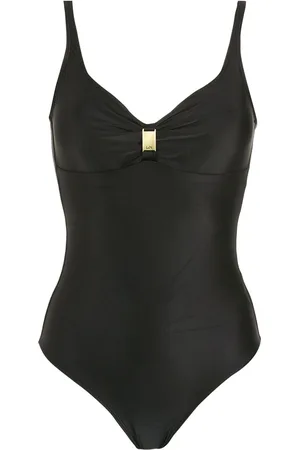 Lygia & Nanny Roberta logo-plaque swimsuit