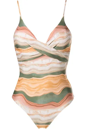 Lygia & Nanny Bianca twisted-front swimsuit