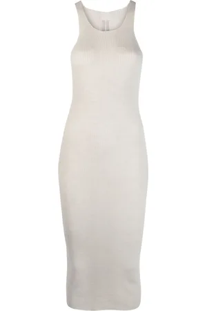 Rick Owens Ribbed-knit midi dress