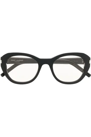 Saint Laurent Round-frame logo sunglasses