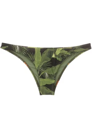 Lygia & Nanny Tropical-print low-rise bikini bottoms