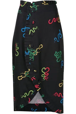 Isolda Tarsila ruffle-trimmed midi skirt
