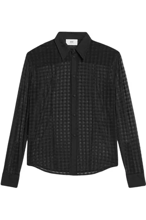 Ami Semi-sheer long-sleeve shirt