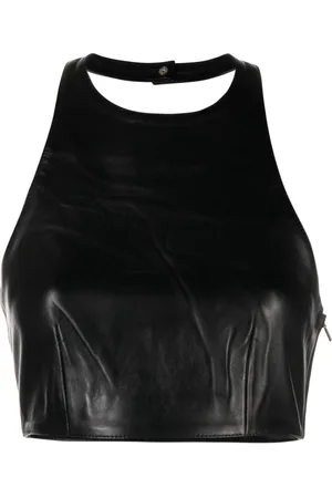 Mainless Sleeveless cropped top