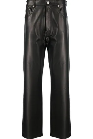 VTMNTS Straight-leg leather trousers