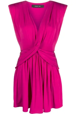 FEDERICA TOSI Knot-detail V-neck dress