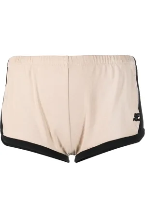 Courrèges Contrasting-trim logo shorts