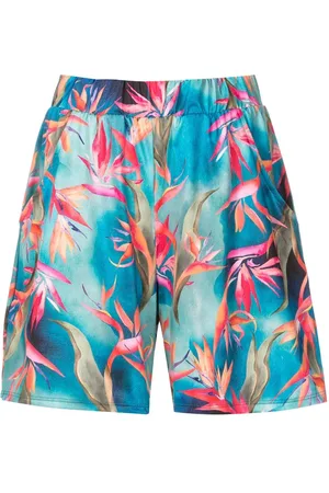 Lygia & Nanny Iara-printed high-waisted shorts