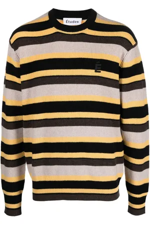 Etudes Boris striped knitted jumper