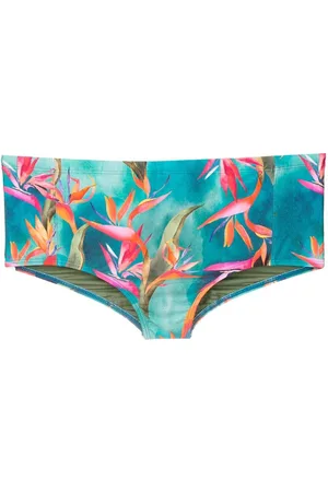 Lygia & Nanny Bird of paradise-print swimming trunks