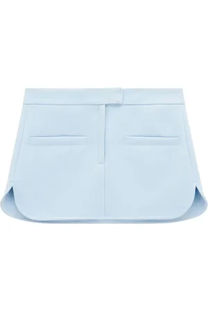 Courrèges Curved twill mini skirt