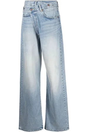 R13 Crossover wide-leg jeans