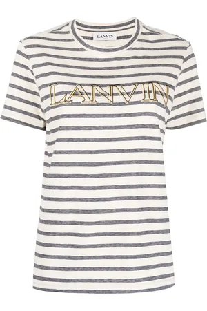 Lanvin Logo-print striped T-shirt