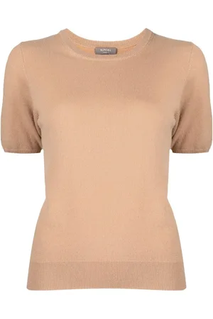 N.PEAL Short-sleeved cashmere top