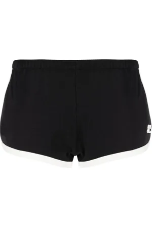 Courrèges Contrasting-trim logo shorts
