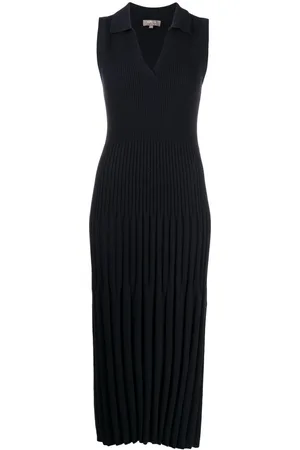 N.PEAL Ribbed-knit cashmere midi dress