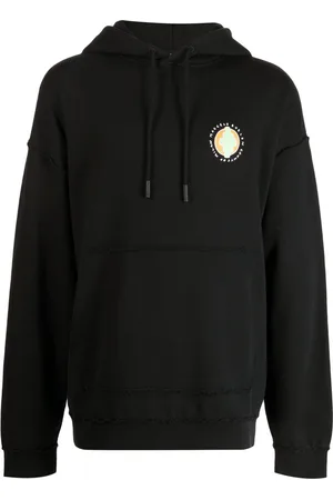 MARCELO BURLON Graphic-print cotton hoodie