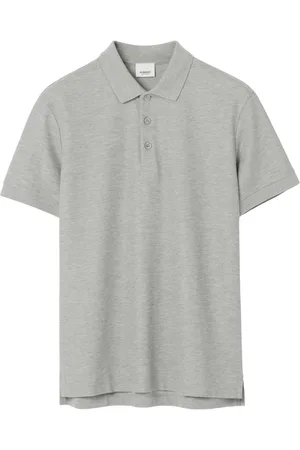 Burberry Embroidered oak-leaf cotton polo shirt