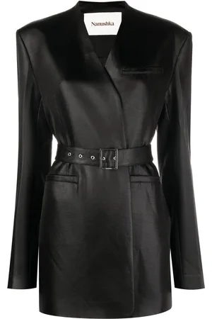 Nanushka Belted single-breasted blazer