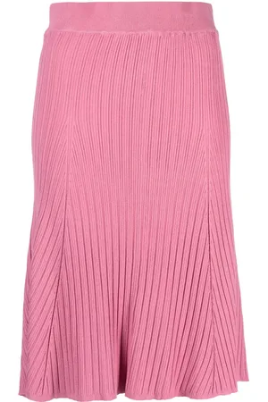 REMAIN High-waist ribbed midi skirt
