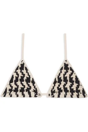 ANINE BING Omar houndstooth bra