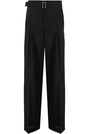 Etudes High-waisted straight-leg trousers
