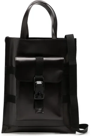 Makavelic Embossed-logo leather shoulder bag