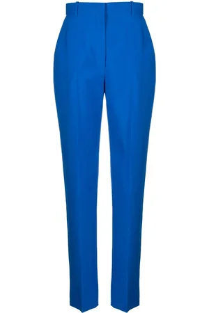 Alexander McQueen High-waisted wool trousers
