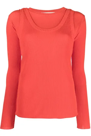Marni Layered-effect ribbed-knit jumper