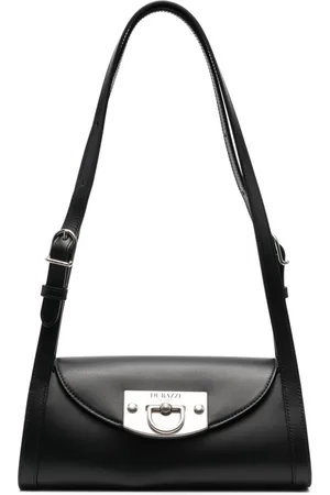 Durazzi Milano Flip-lock leather shoulder bag