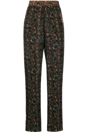 Isabel Marant Ozio floral-print silk trousers