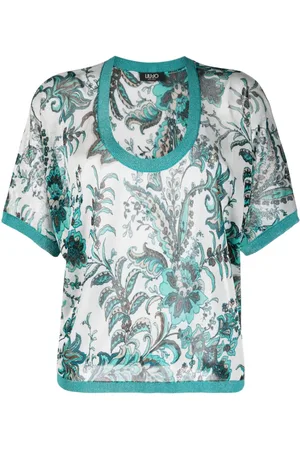 Liu Jo Paisley print fine knit top