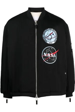 OAMC Logo-patch cotton bomber jacket